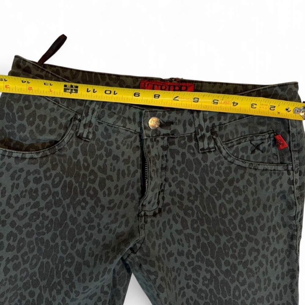 Vintage Tripp NYC Jeans Size 9 Leopard Skinny Low Daang Goodman - Picture 5 of 7